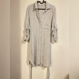 Light Gray Shirt Dress